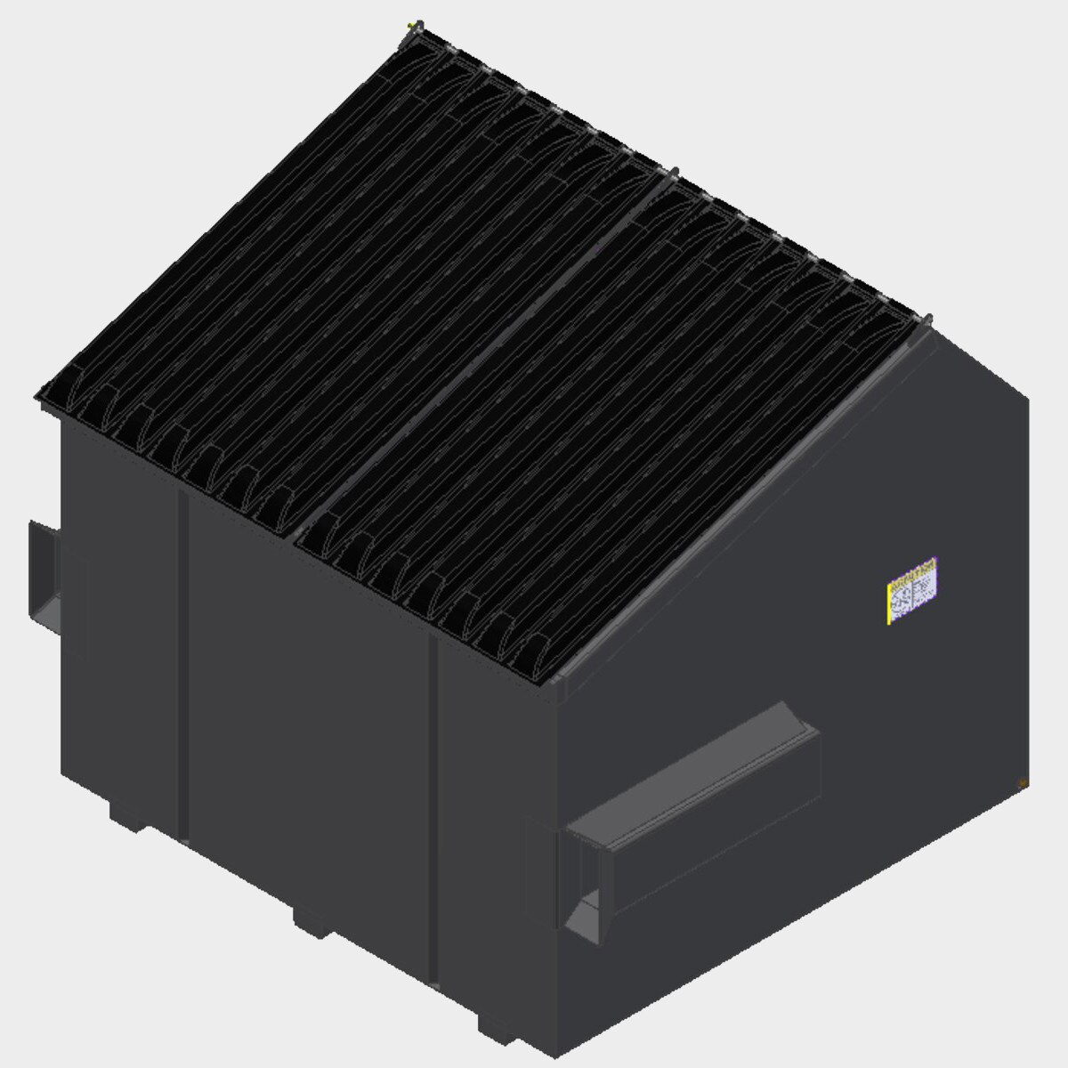 Front Slant Load Trash Box - 6 yds|Roll-OffParts